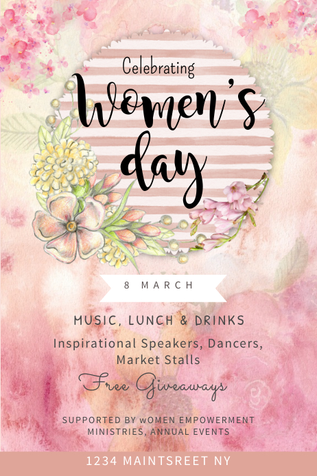 Women's Day Party Flyer Template | PosterMyWall
