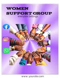 women support group Flyer (US Letter) template