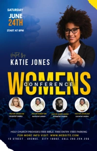 Womens Conference Ad Tabloid template