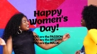 Womens Day Card You are Passion Magic Mystery Facebook Cover Video (16:9) template