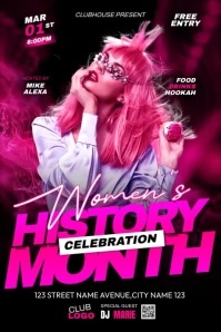 Womens Day Celebration Poster template