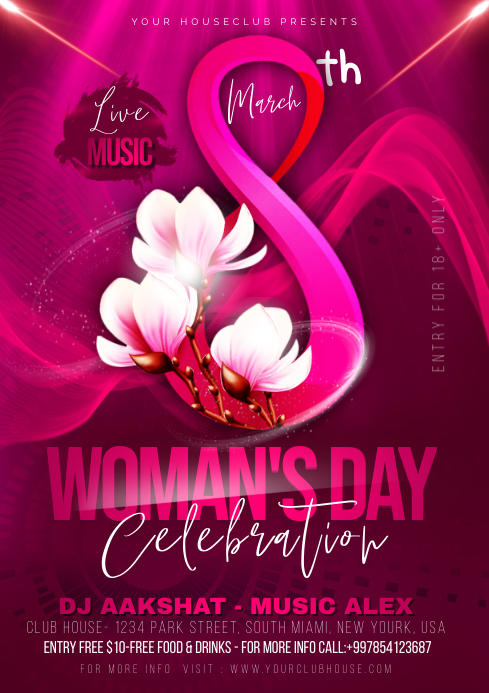 Womens Day Celebration Flyer Template | PosterMyWall