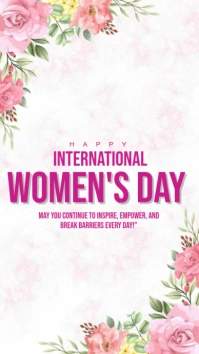 Womens day Historia de Instagram template