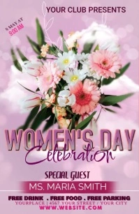 womens day Media Página Ancho template