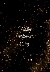 womens day flyer template A4