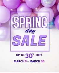 Womens Day Sale Flyer Poster Instagram post template
