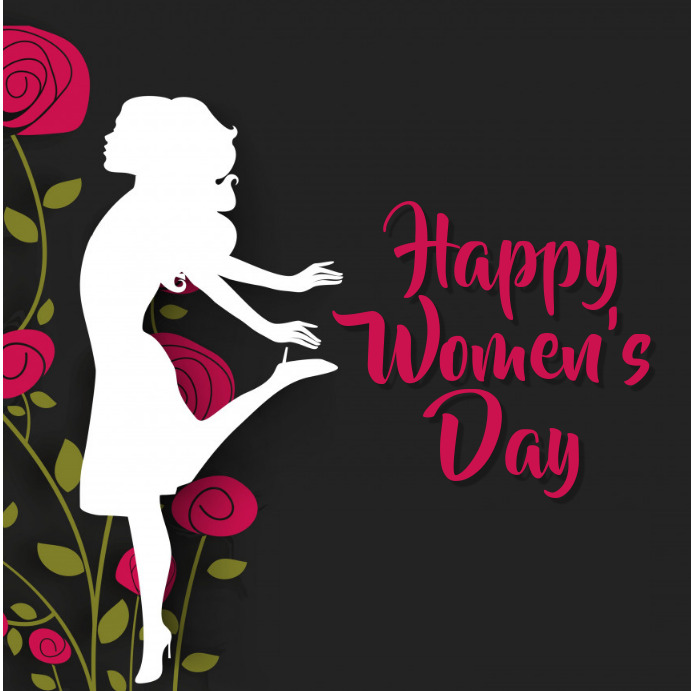 womens day template โพสต์บน Instagram