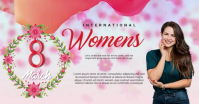 Womens Day Video Banner Imagem partilhada do Facebook template