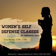 2 0 Women S Self Defense Customizable Design Templates Postermywall 2 0 Women S Self Defense Customizable Design Templates Postermywall