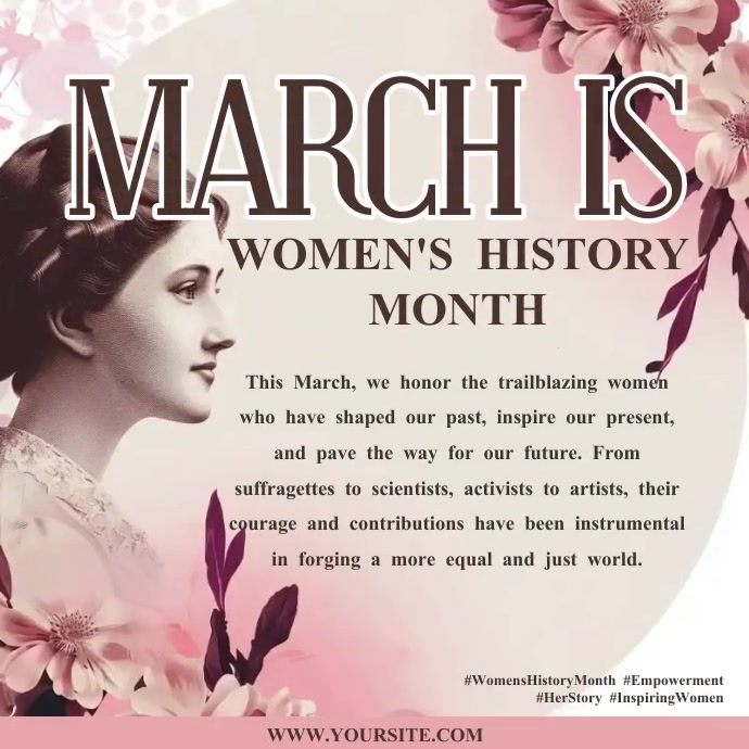 womens history month ig post (2) Template | PosterMyWall