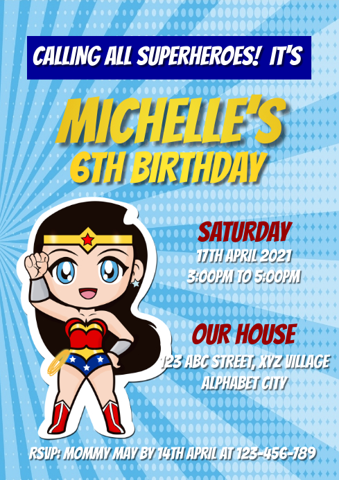 Modele Invitation D Anniversaire De Femme De Merveille Postermywall Modele Invitation D Anniversaire De Femme De Merveille Postermywall