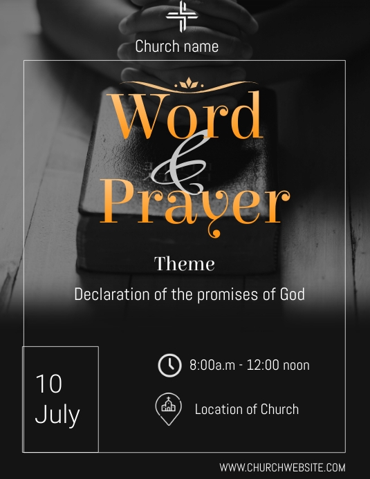 Word and Prayer service Template | PosterMyWall