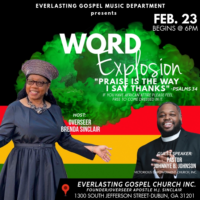 Word Explosion Instagram Post template