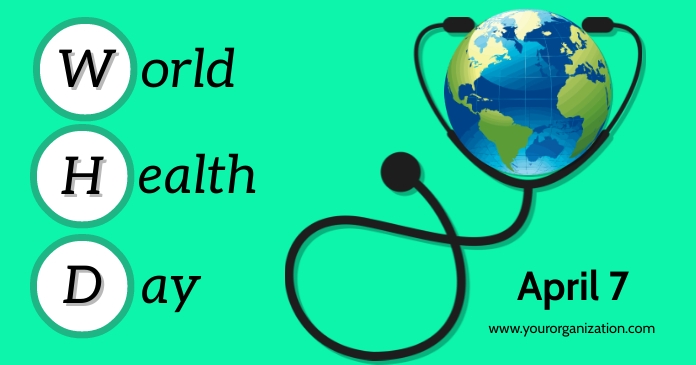 word health day Facebook Shared Image template