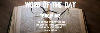 WORD OF THE DAY :- PSALM 143;10 Twitter Banner template