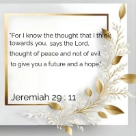 Words of hope Cuadrado (1:1) template