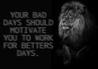 WORK AND MOTIVATE QUOTE TEMPLATE A6