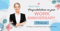 Work anniversary,event,congratulations template