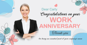 Work anniversary,event,congratulations Facebook Gedeelde Prent template