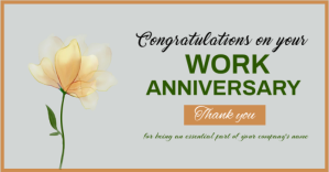 Work anniversary,event,congratulations Facebook Shared Image template