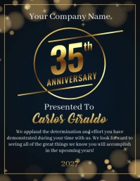 Work anniversary / 35th Anniversary Flyer (US Letter) template