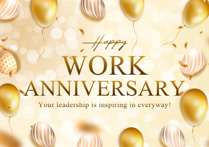 Work Anniversary A3 template