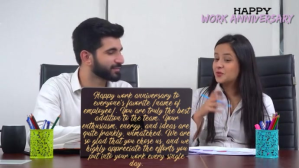 work anniversary Digitalt display (16:9) template