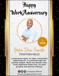 Work Anniversary Flyer (US Letter) template