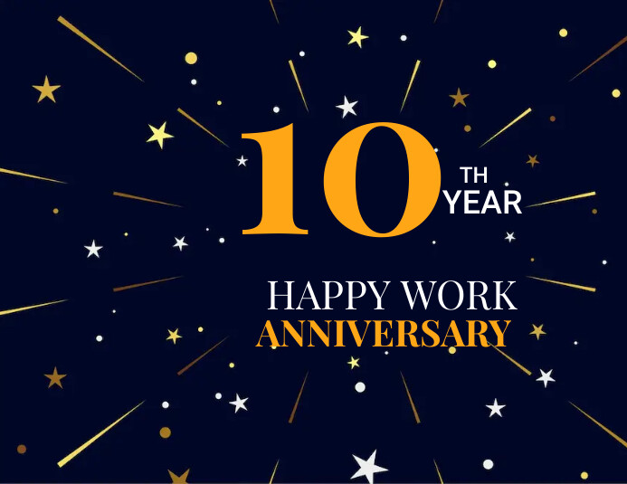 10 Year Work Anniversary Images