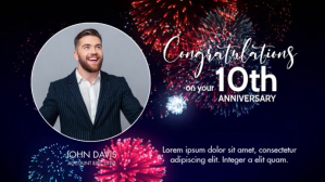 Work Anniversary Digitale Vertoning (16:9) template