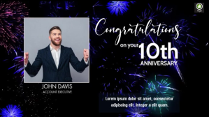 Work Anniversary Digitale Vertoning (16:9) template