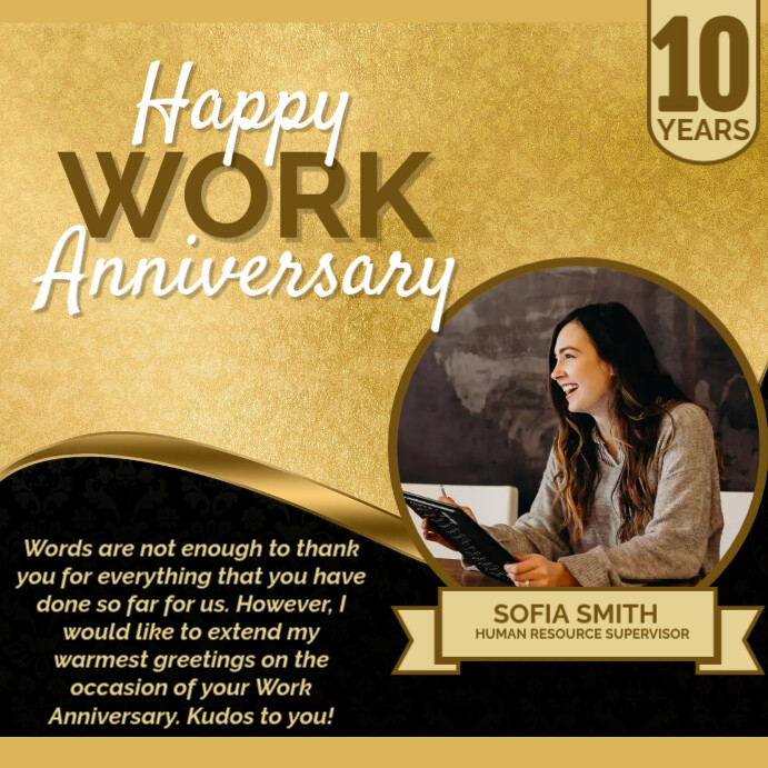 Copy of Work Anniversary PosterMyWall