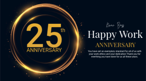 work anniversary Presentation (16:9) template