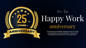 WORK ANNIVERSARY GREETINGS Digital Display (16:9) template