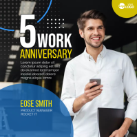 Work Anniversary Instagram Post template