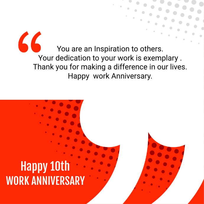 WORK ANNIVERSARY QUOTES Pos Instagram template