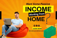 Work From Home Banner Label template