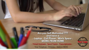Work from Home Digitalt display (16:9) template