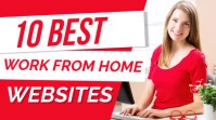 Work From Home Earn YouTube Thumbnail template