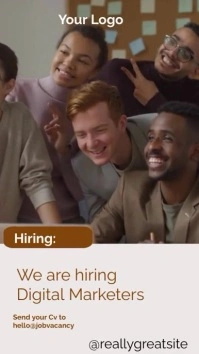 Work hiring video template WhatsApp Status
