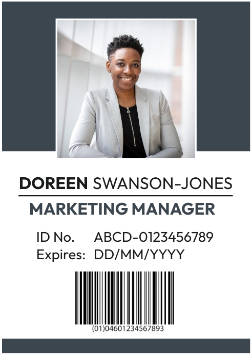 work key card template | PosterMyWall