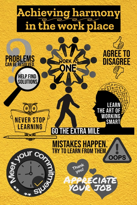 Copy of work poster template | PosterMyWall