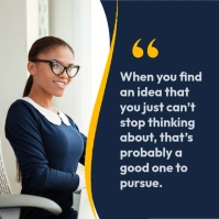 Work quote message Instagram Post template
