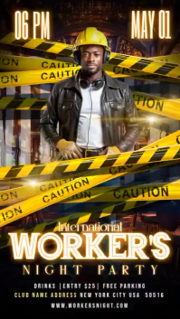 Worker's Night Party Instagram Story template