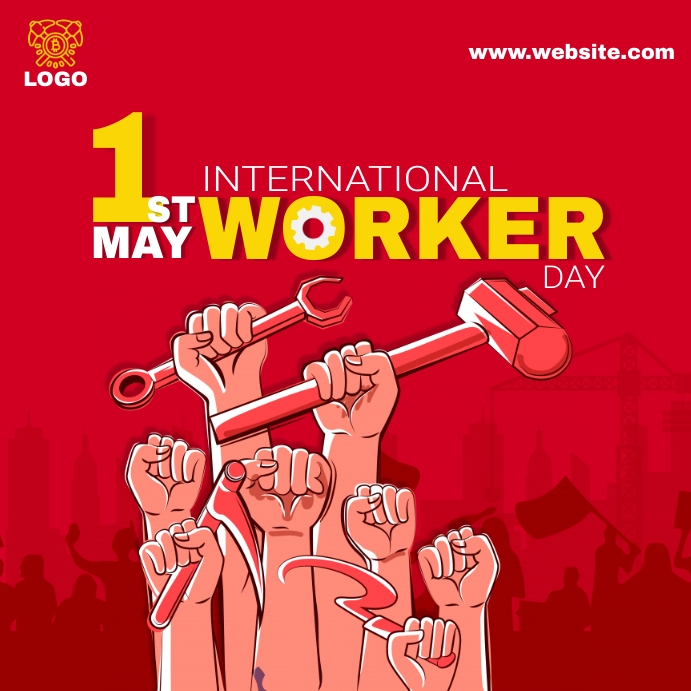 Worker day Instagram na Post template