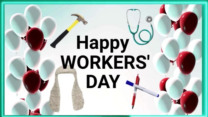 Workers' Day CelebrationTemplate YouTube Thumbnail