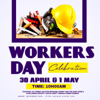 WORKERS DAY โพสต์บน Instagram template