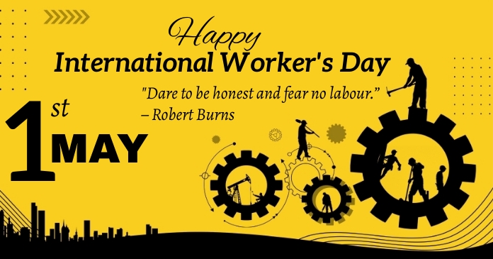 workers day7 Facebook Shared Image template