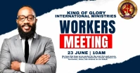 workers meeting Immagine condivisa di Facebook template