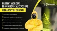 Workers Precautions Compliance Digital Signag template